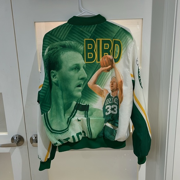 Vintage Chalk Line Boston Celtics Larry Bird Snap Jacket size large - Picture 4 of 5